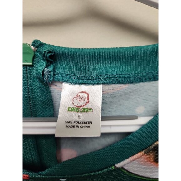 Union Suit Christmas Cheer Cat Light Up One Piece Sleep Suit Large 42/44 New - Picture 3 of 6